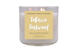Tobacco Teakwood Wax Melt & Candles