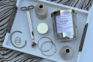 Dear Auntie Thank You Iridescent Blush Two Wick Candle