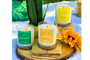 Four Jar Bundle: Moments of Grace Aromatherapy Candles (15% Donated)