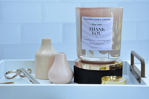 Dear Mom Thank You Iridescent Blush Two Wick Candle