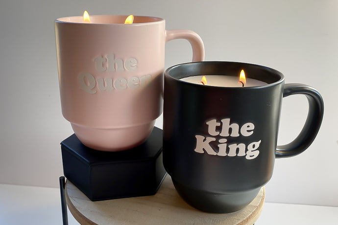 The King & Queen Mug Candle Set