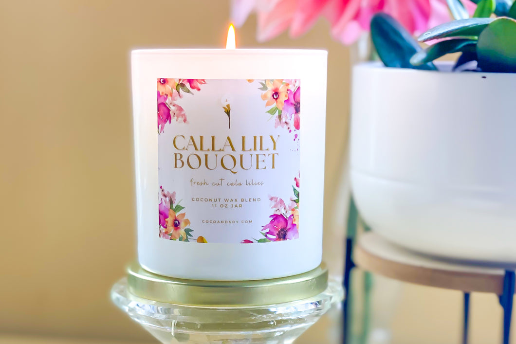 Calla Lily Bouquet Candle
