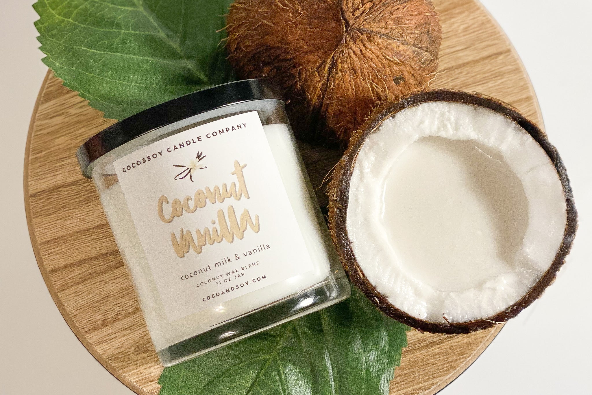 Coconut Vanilla Scented Candle - Coco&Soy – CocoandSoy Candle Company