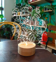 Load image into Gallery viewer, Monstera Plant Lamp