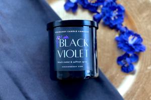 Black Violet Candle