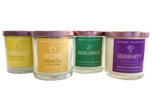 Four Jar Bundle: Moments of Grace Aromatherapy Candles (15% Donated)